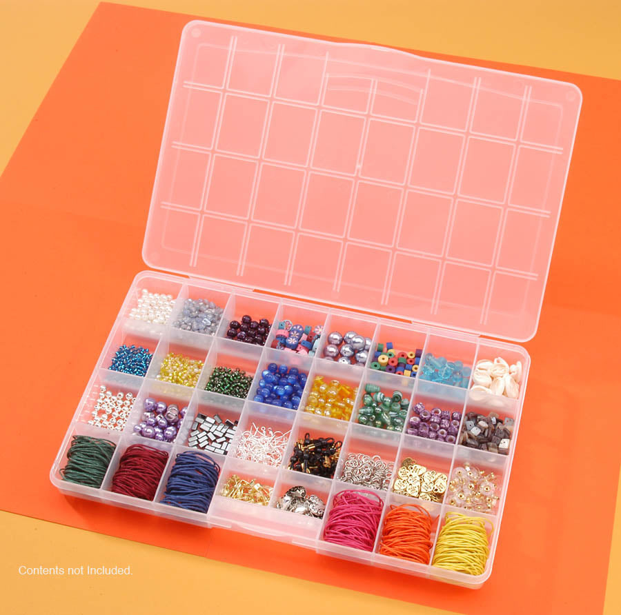 No Spill Plastic Organizer, 32 Compartments