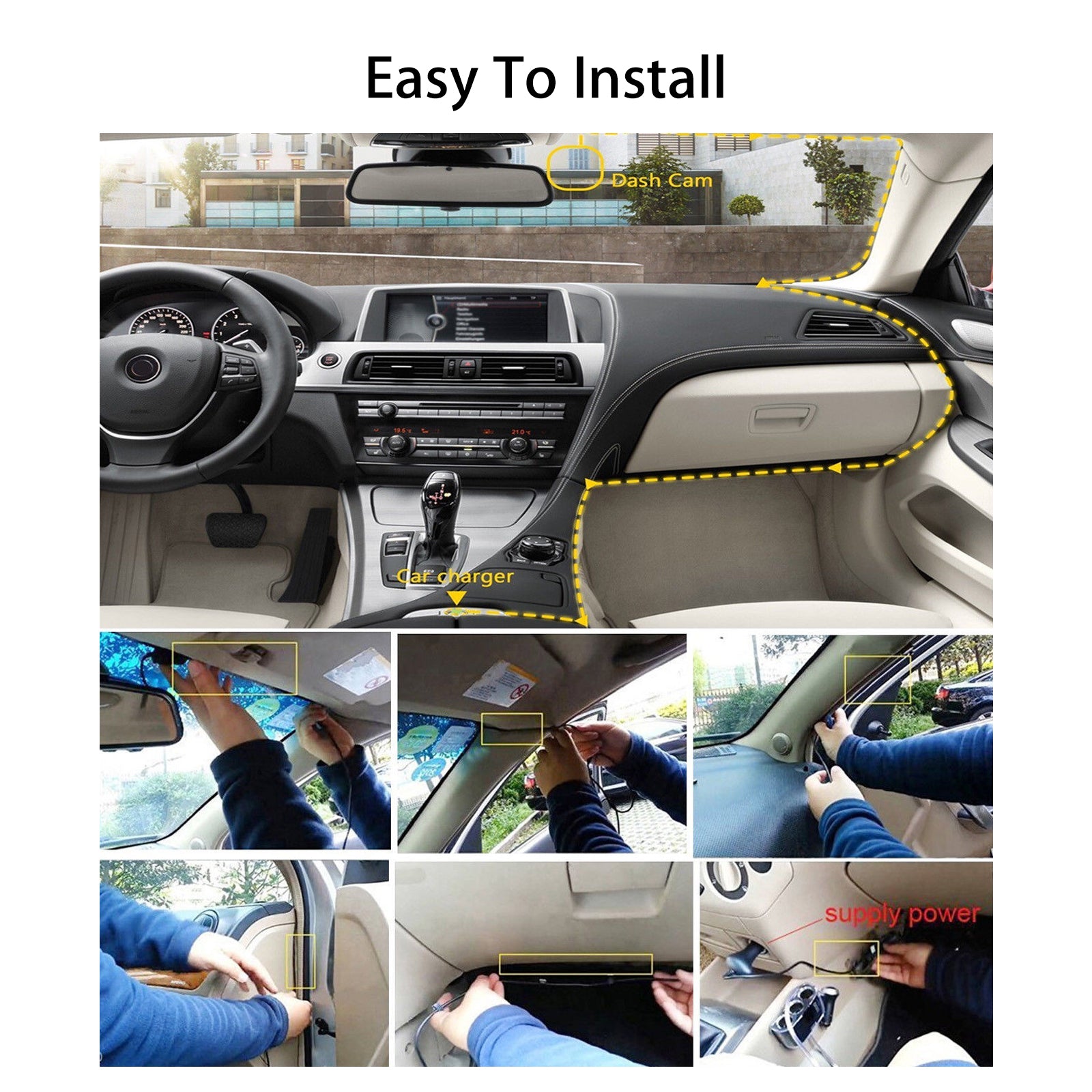 4"/4.5" IPS Screen Full HD 1080P DVR Dash Cam, Car Dashboard Camera Video Recorder