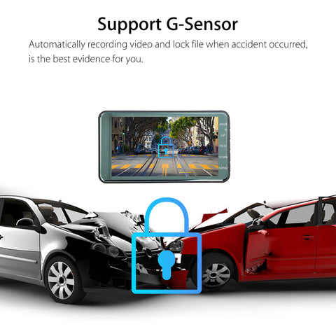 4"/4.5" IPS Screen Full HD 1080P DVR Dash Cam, Car Dashboard Camera Video Recorder