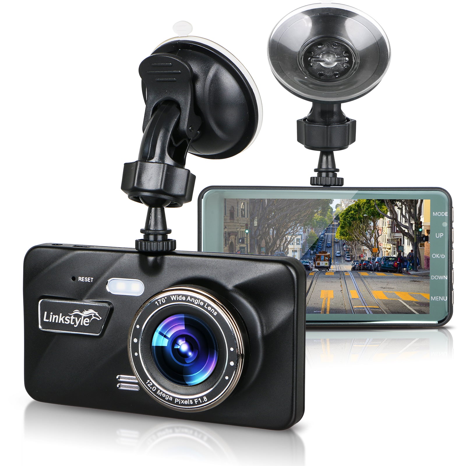 4"/4.5" IPS Screen Full HD 1080P DVR Dash Cam, Car Dashboard Camera Video Recorder